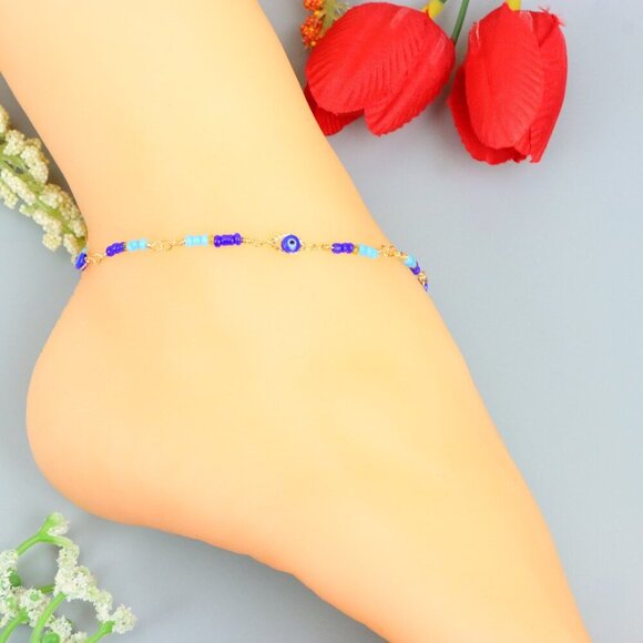 "Handmade Anklet – A Stylish Choice for Women, Thoughtful Gift Idea,  EVCH1898 - Picture 9 of 9